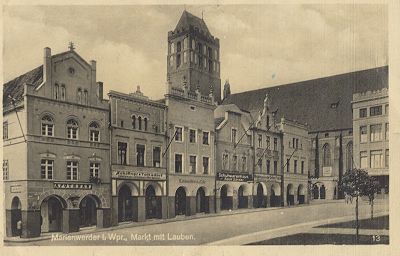 Marienwerder - Markt mit Lauben