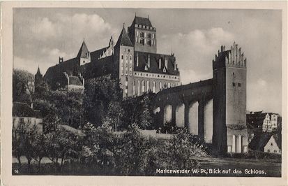 Marienwerder - Blick auf das Schlo 1941